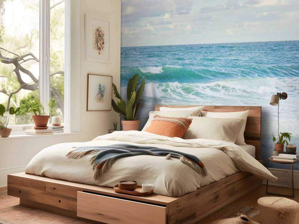 Hav med höga vågor