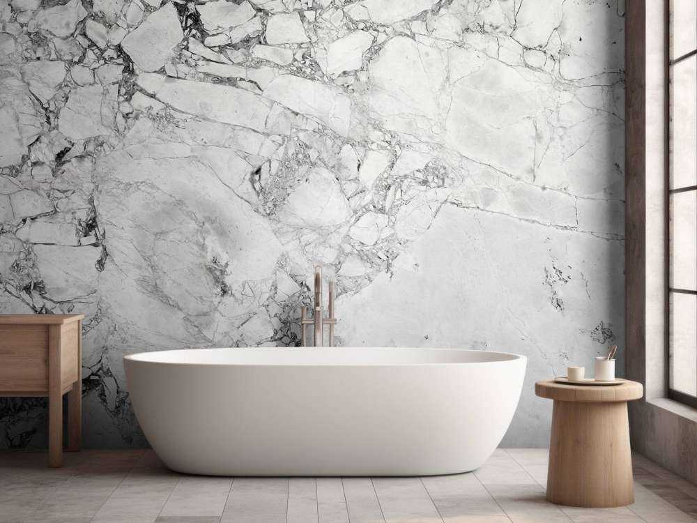 Svart och vit marmor med grov struktur