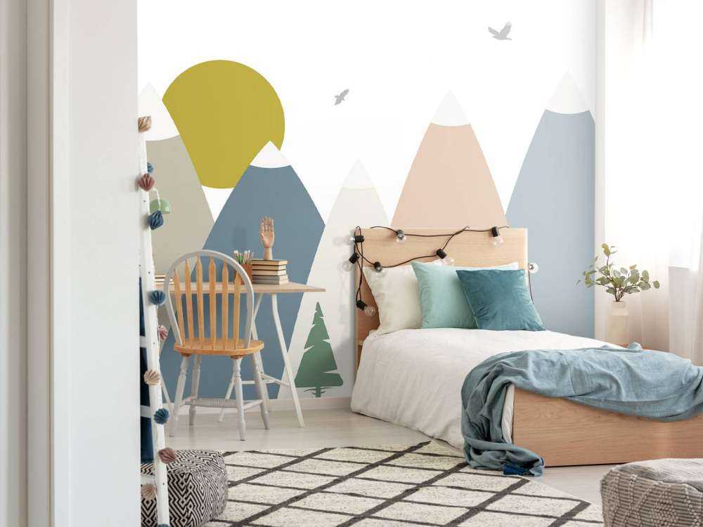 Höga berg, färgade