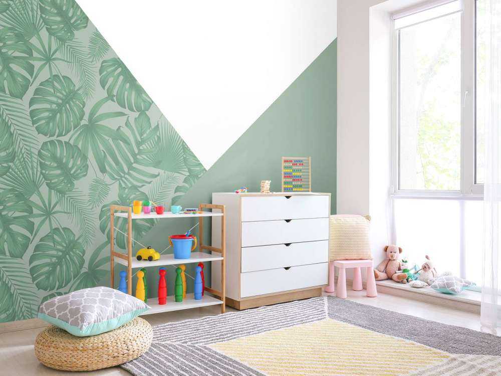 Trianglar med djungelmönster